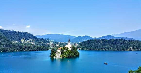Depuis Koper : Excursion d'une journée au lac de Bled et à Ljubljana