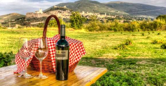 Pic nic Deluxe Assisi et dégustation de 5 vins