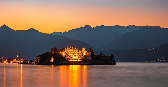 Kreuzfahrt zum Lago Maggiore, Stresa und den Borromäischen Inseln bei Sonnenuntergang