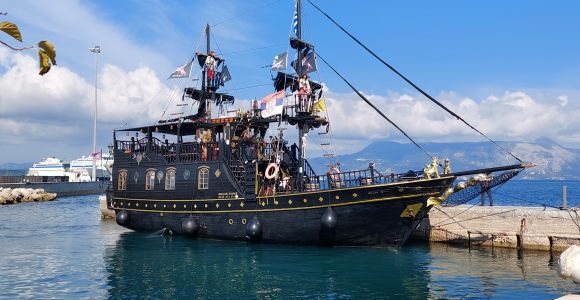 Corfu Town: Pirate Ship Coastal Cruise