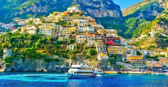 Roma: Excursión de un día a la Costa Amalfitana y Positano con crucero por la costa