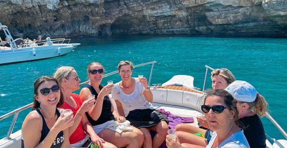 Polignano a Mare: Rejs łodzią motorową do jaskiń z aperitifem