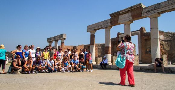 Da Napoli: Escursione di una giornata a Pompei e alla Costiera Amalfitana