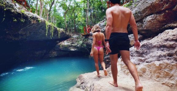 Cancún: avventura nei Cenotes con degustazione di Tequila e spuntino Maya
