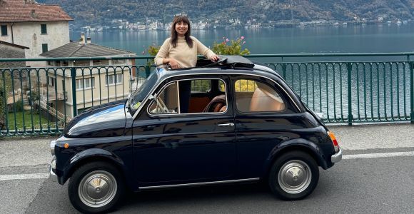 Lago di Como: Noleggio auto Fiat 500 Classic - Giornata parziale/intera (24h)