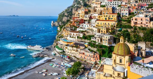 Au départ de Naples : Excursion d'une journée en groupe à Positano, Amalfi et Ravello