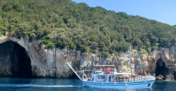 From Corfu Town: Syvota and Blue Lagoon Full-Day Boat Cruise