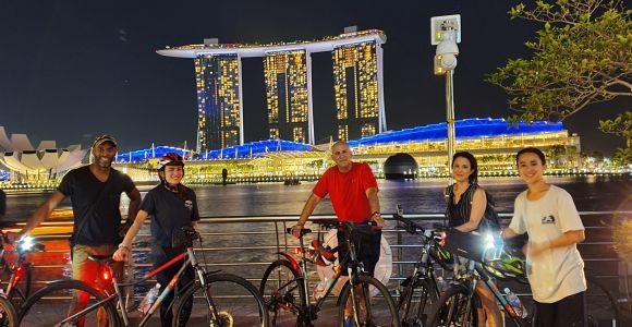 Singapore: tour notturno di Marina Bay in bicicletta