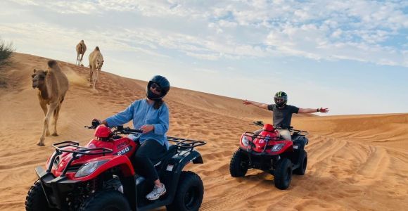 Dubai: Adventure Quad Bike Safari, Camel Ride & Refreshments