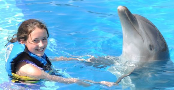 Cancún: Spotkanie z delfinami na Isla Mujeres z bufetem