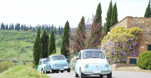 Da San Gimignano: Tour del Chianti in auto con Fiat 500 d'epoca