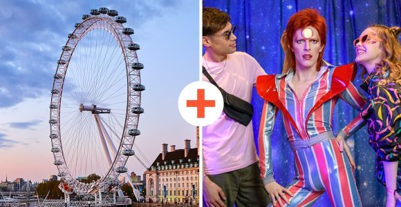 Londyn: London Eye i bilet łączony do Madame Tussauds