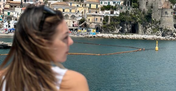 Desde Salerno: Crucero de un día por la Costa Amalfitana con Aperitivo y Baño