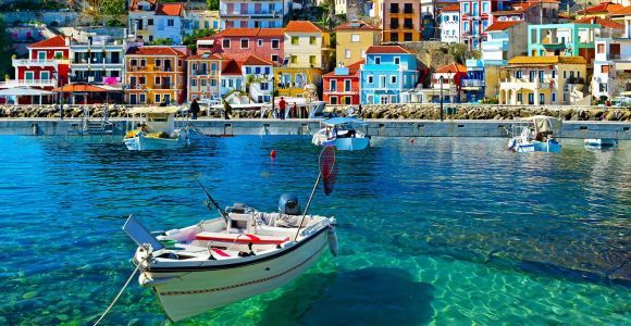 Korfu: Parga, Sivota i Błękitna Laguna: całodniowy rejs łodzią