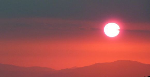 Z Katanii: Etna o zachodzie słońca