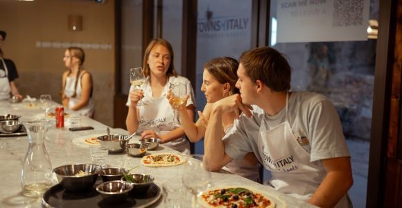 Palermo: Corso di cucina di pizza e gelato con cena e vino