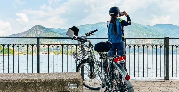 Lago di Como: Tour guidato in bici elettrica con iPad e audio