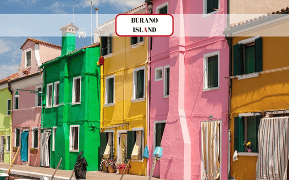 Visita guiada a Murano y Burano con guía local y vidrio