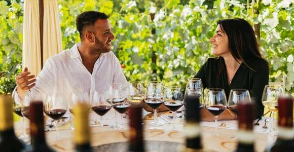 San Gimignano: Almuerzo en un viñedo toscano con cata de vinos