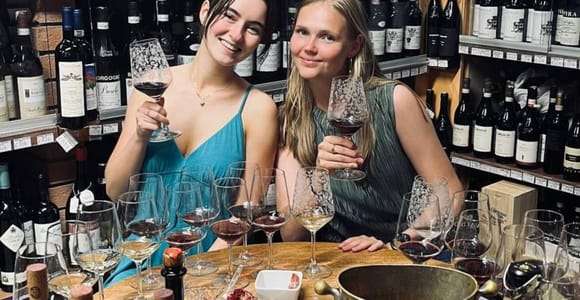 Italienische Wein- und Lebensmittelverkostung in Stresa, Lago Maggiore