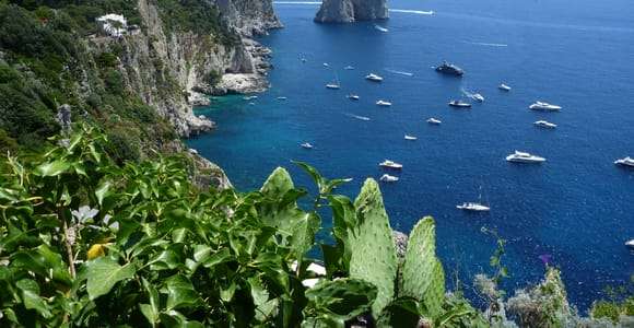 Au départ de Positano, Praiano ou Amalfi : Capri : visite d'une jounée en bateau