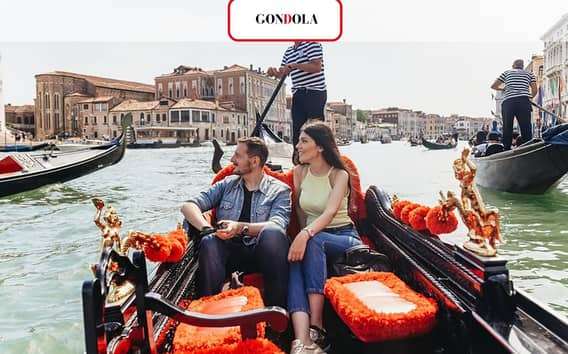 Paseo en góndola por el Gran Canal con audioguía en app