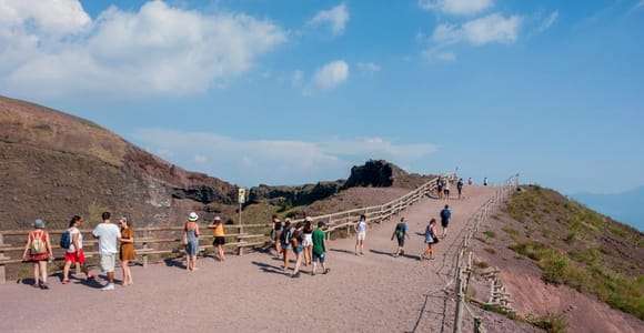 Vanuit Ercolano: Vesuvio Park toegangsbewijs en bus heen en terug