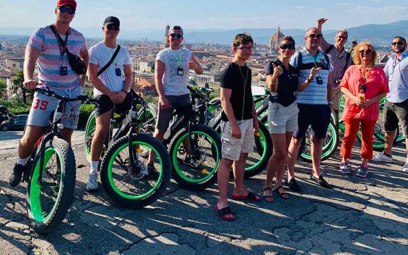 Firenze: elektromos kerékpáros túra a Michelangelo-térrel