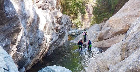 Valle de Aosta: Barranquismo Ponte a prueba en el torrente Chalamy