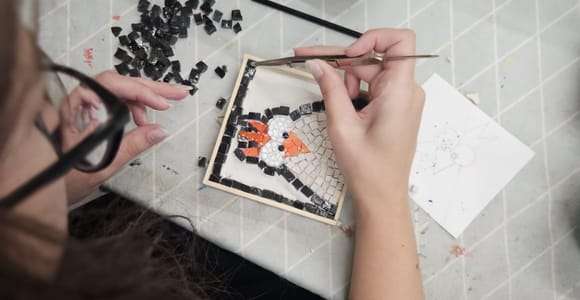 Ravenne : Atelier de mosaïque et objet souvenir