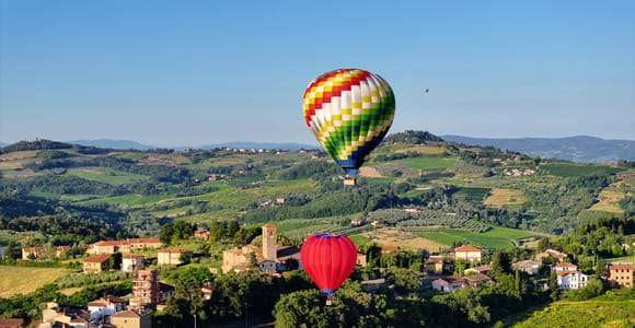Vol en montgolfière d'une heure au-dessus de la Toscane depuis Lucques