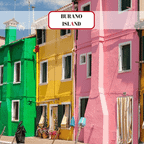 Visite guidée de Murano et Burano : verre, dentelle, couleurs