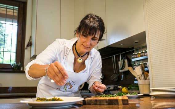 Aula de culinária em Aosta na casa de uma Cesarina