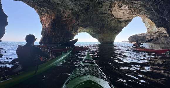 Excursion en kayak et en canoë à Leuca avec un biologiste marin