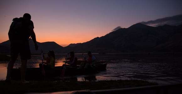 Matese Regional Park: kanotutflykt med aperitif i solnedgången