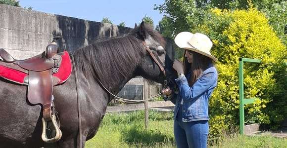 Verona: Esperienza di equitazione e degustazione di vini