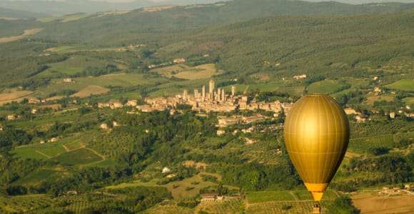 Vols en montgolfière près de San Gimignano