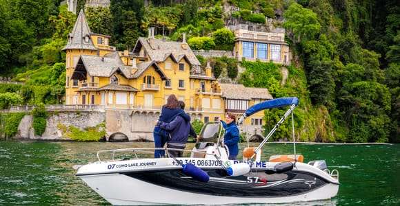 Lago di Como: Tour privato in barca di un'ora con skipper