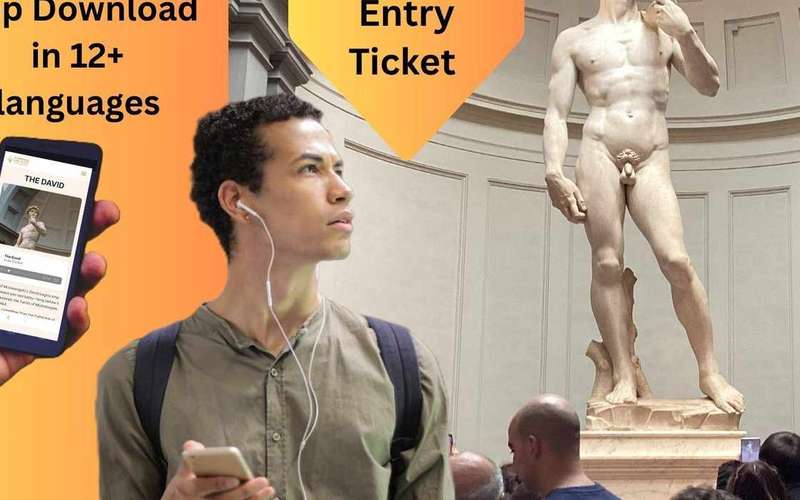 Firenze: időpontfoglalásos belépőjegy Michelangelo Dávidjához + e-könyv