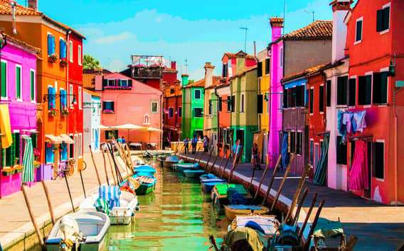 Excursión por la laguna a Murano y Burano en lancha