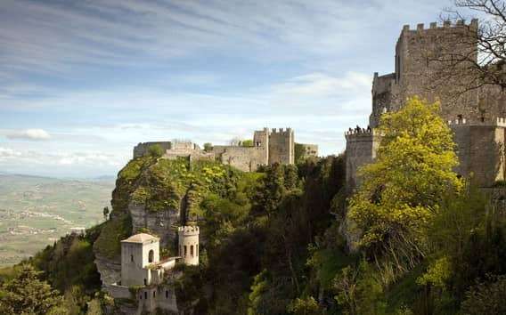 De Palermo: Viagem de 1 dia a Erice e Marsala com almoço