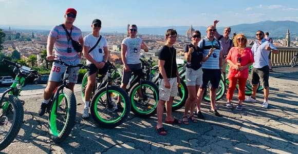 Florens: E-Bike-tur med Michelangelos torg