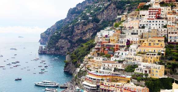 Sorrento: Tour en barco de un día completo a Positano, Amalfi y Ravello