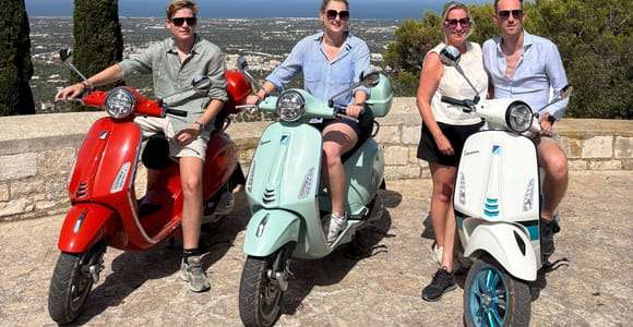 Visita panorámica en Vespa: Trulli y Campiña con degustaciones en el Valle de Itria
