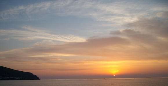 Coucher de soleil exceptionnel sur Stromboli depuis Milazzo
