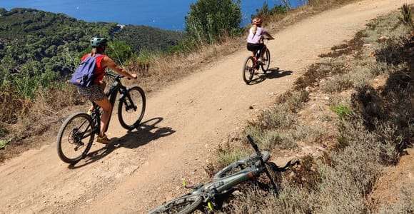 Scenic E-Bike Tour for Families at Capo Stella Lacona on Elba Island