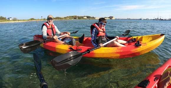 Brindisi: Tour guiado de caiaque com opção de mergulho com snorkel