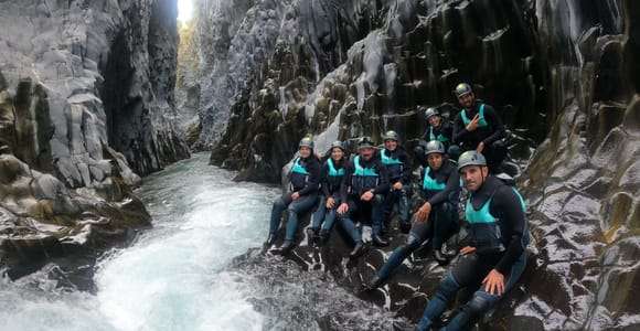 Depuis Motta Camastra : Descente en body rafting dans les gorges de l'Alcantara