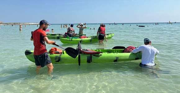 Kayak et plongée avec tuba : Porto Cesareo et l'île des lapins