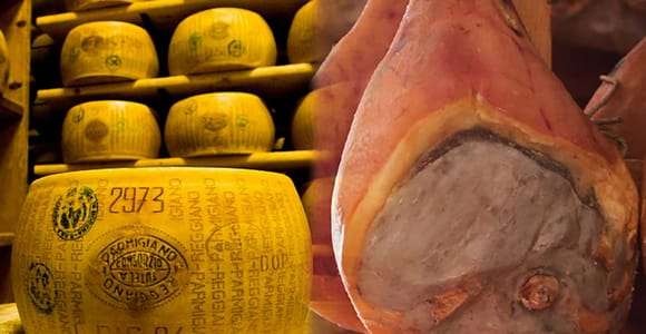 Parma: produção de parmigiano e degustação de presunto de Parma